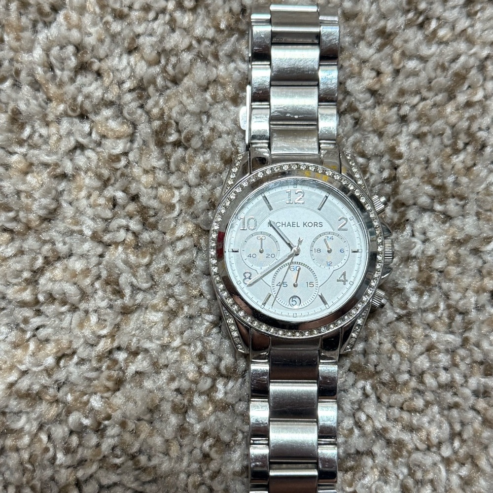 Michael Kors Silver Chronograph Watch